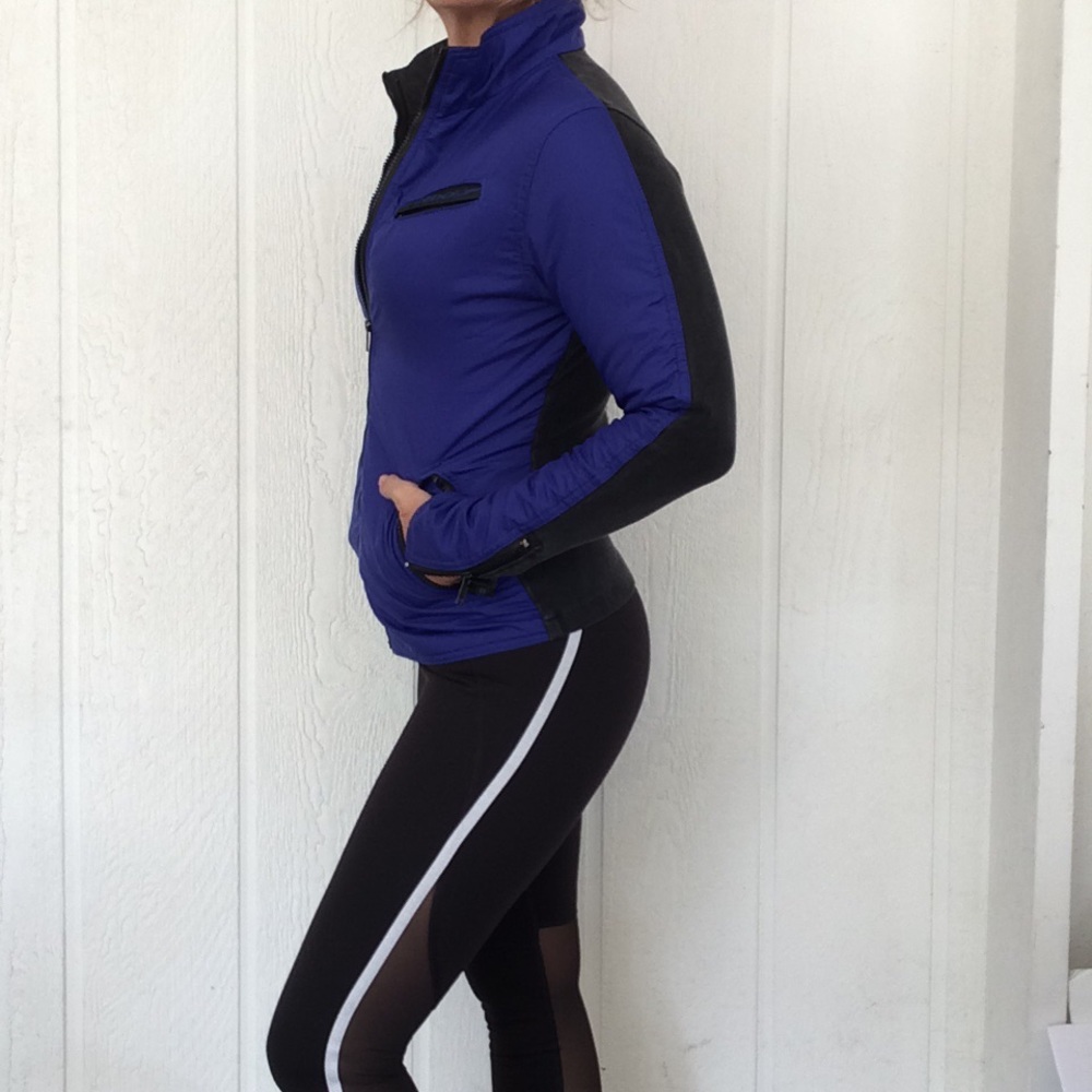 SPEEDO VINTAGE ELECTRIC BLUE ZIP UP JACKET SMALL - Picture 3 of 14